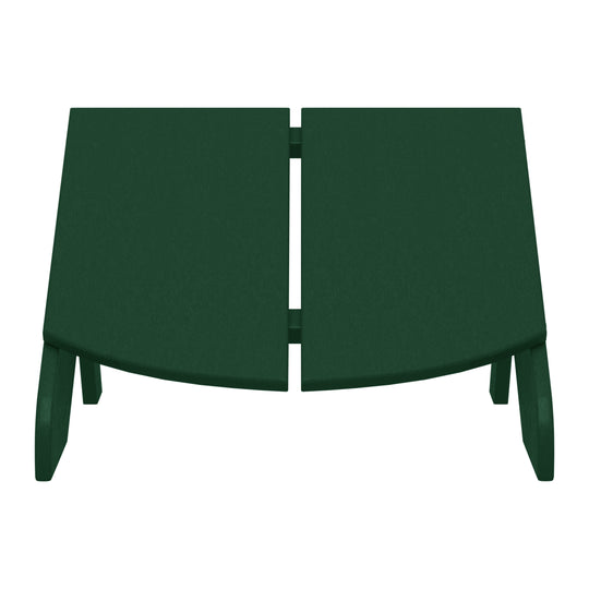 Riviera Modern HDPE Plastic Folding Patio Adirondack Ottoman