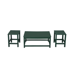 Malibu 3-Piece set outdoor Coffee and Side table for Adirondack chair