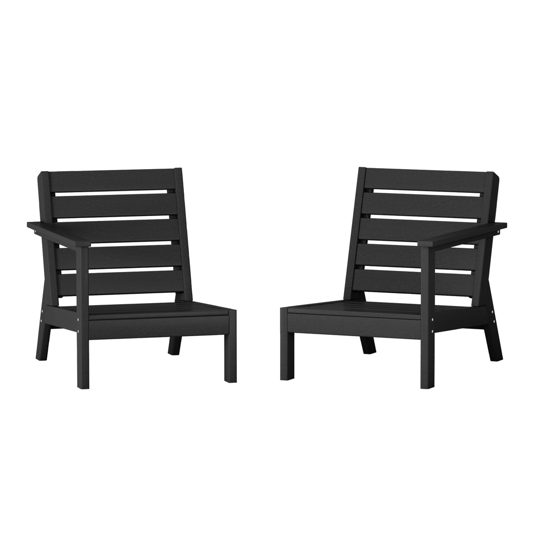 Avalon Outdoor Patio HDPE Deep Seating Sectional Loveseat