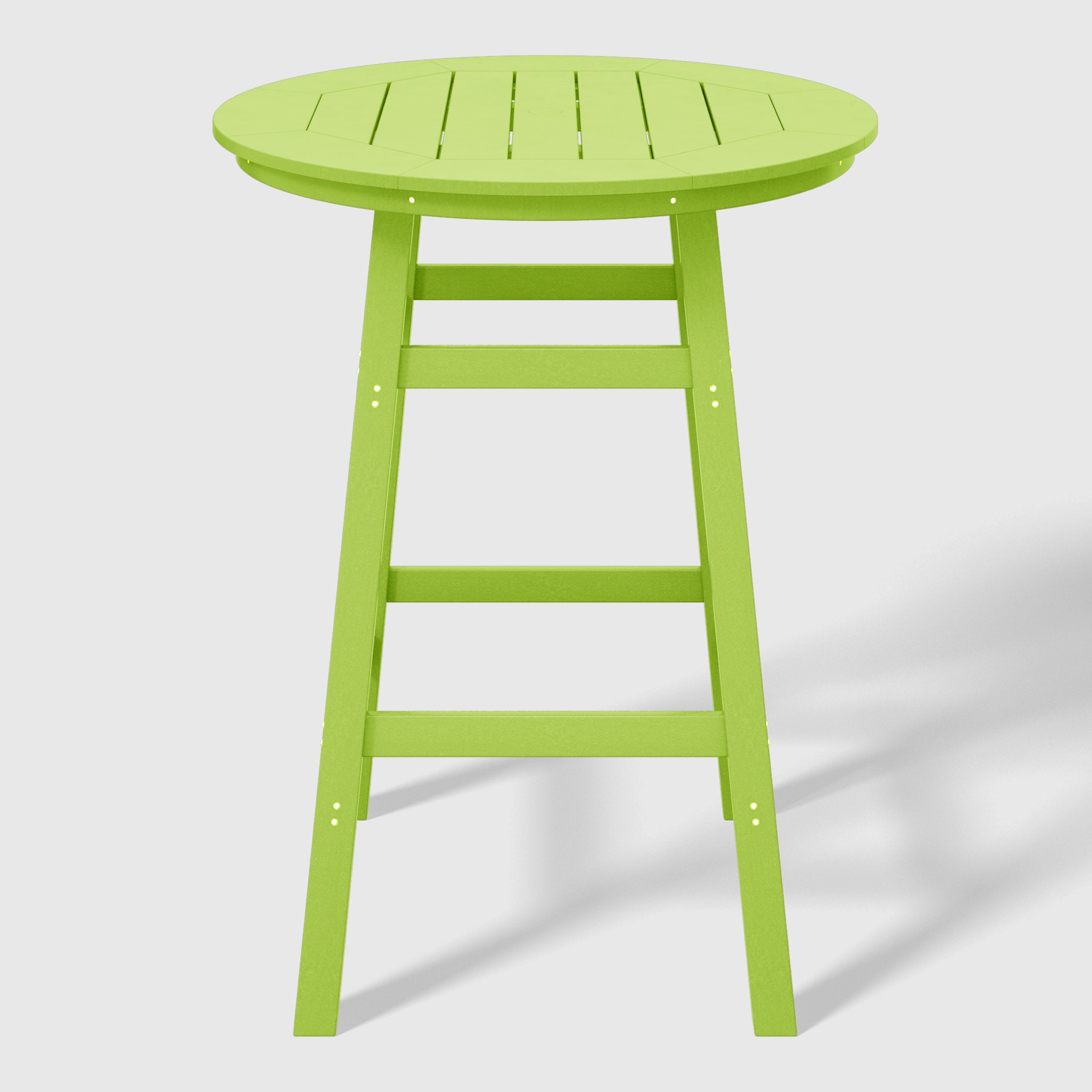 Malibu Outdoor 35" HDPE Round Patio Bar Height Table