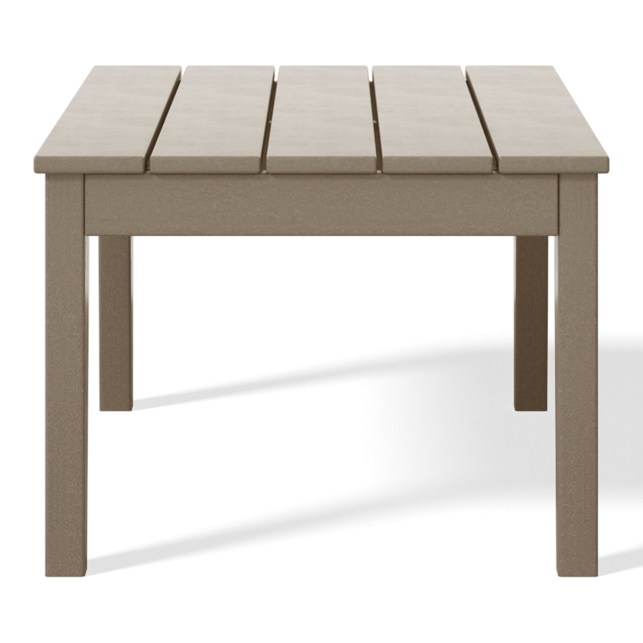 Malibu Low Outdoor HDPE Patio Rectangle Coffee Table