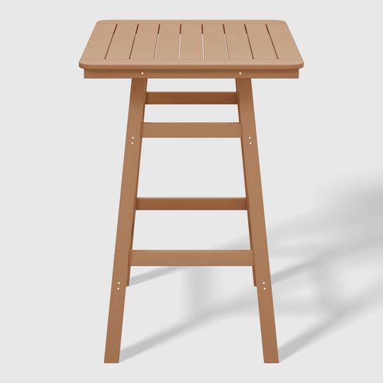 Malibu 30" Square Outdoor Patio Bistro Bar Table With Umbrella Hole