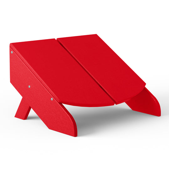 Riviera Modern HDPE Plastic Folding Patio Adirondack Ottoman
