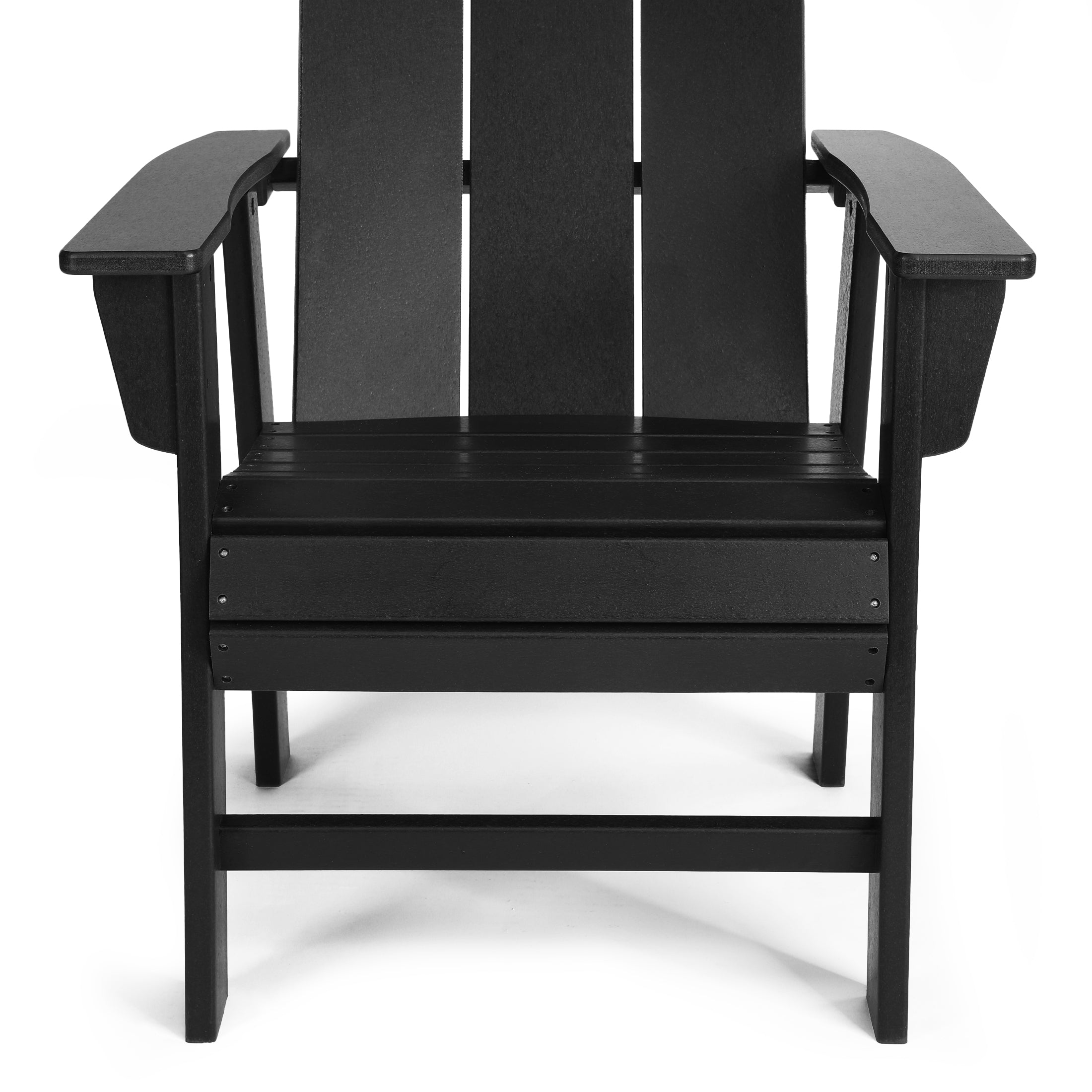 Ashore Outdoor Patio HDPE Plastic Modern Adirondack Dining Chairs (Set of 2)