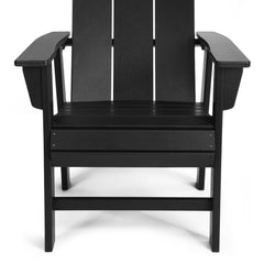 Ashore modern Adirondack dining chair in Black, view 7