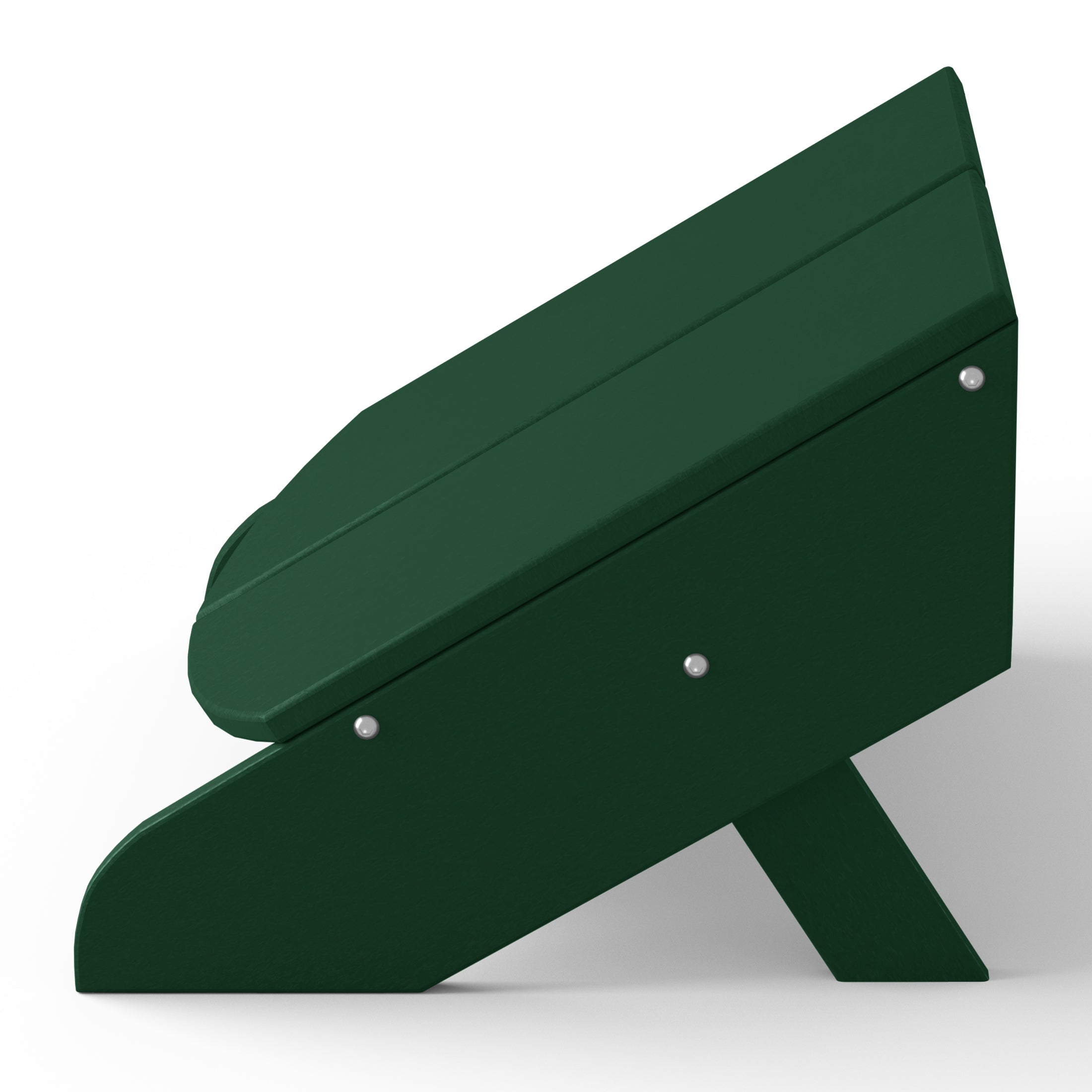 Riviera Modern HDPE Plastic Folding Patio Adirondack Ottoman