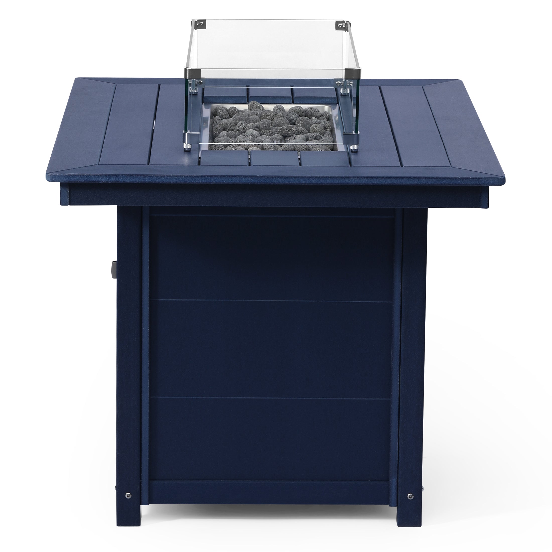 Helios 46" Modern Outdoor Patio Gas Propane Rectangular Fire Pit Table