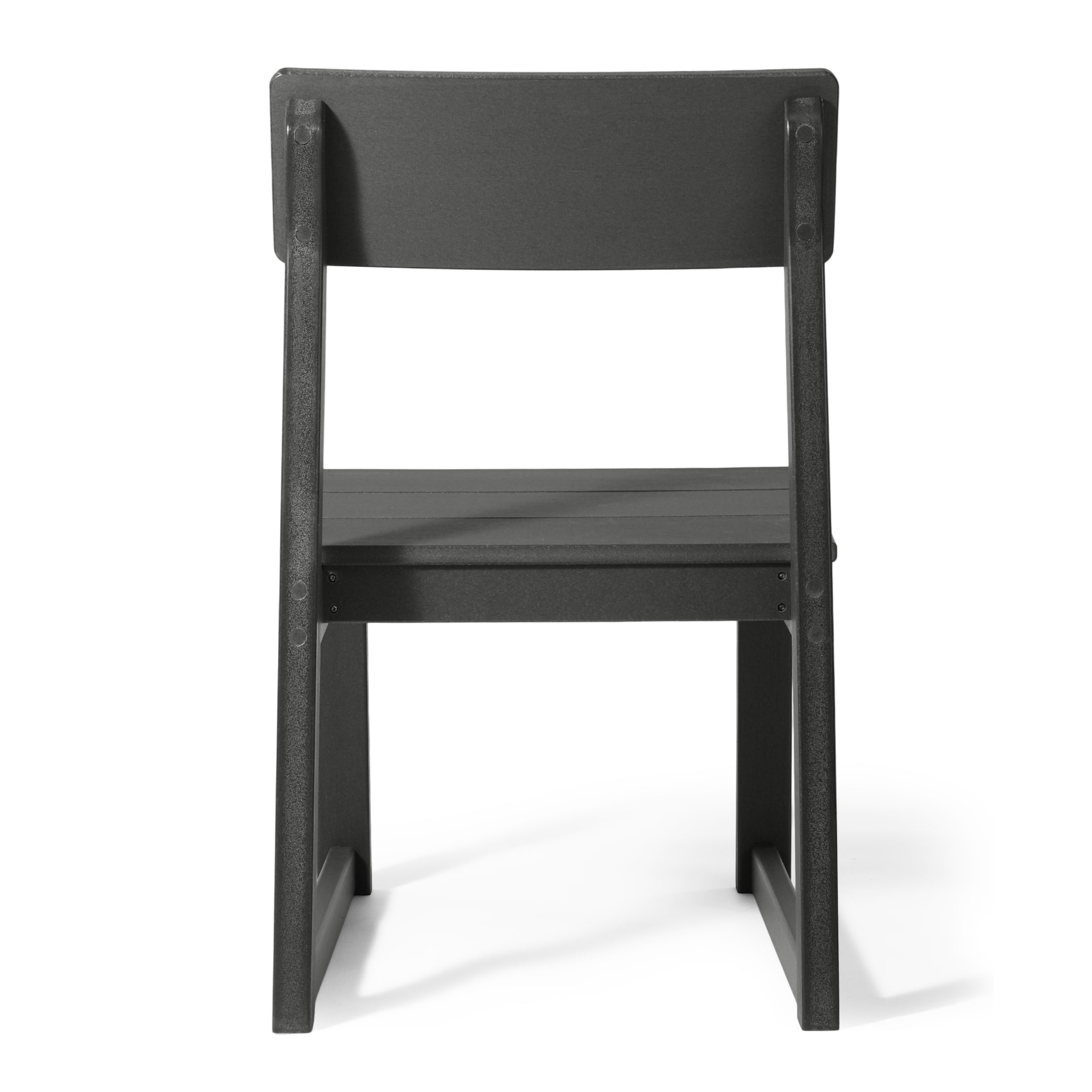 Paloma Modern HDPE Outdoor Armless Patio Dining Chairs (Set of 2)