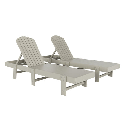 Dylan Classic Adirondack Poly Reclining Chaise Lounge