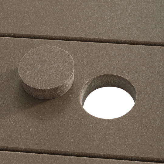 Greenville Outdoor 48" HDPE 8-Person Patio Octagon Picnic Table