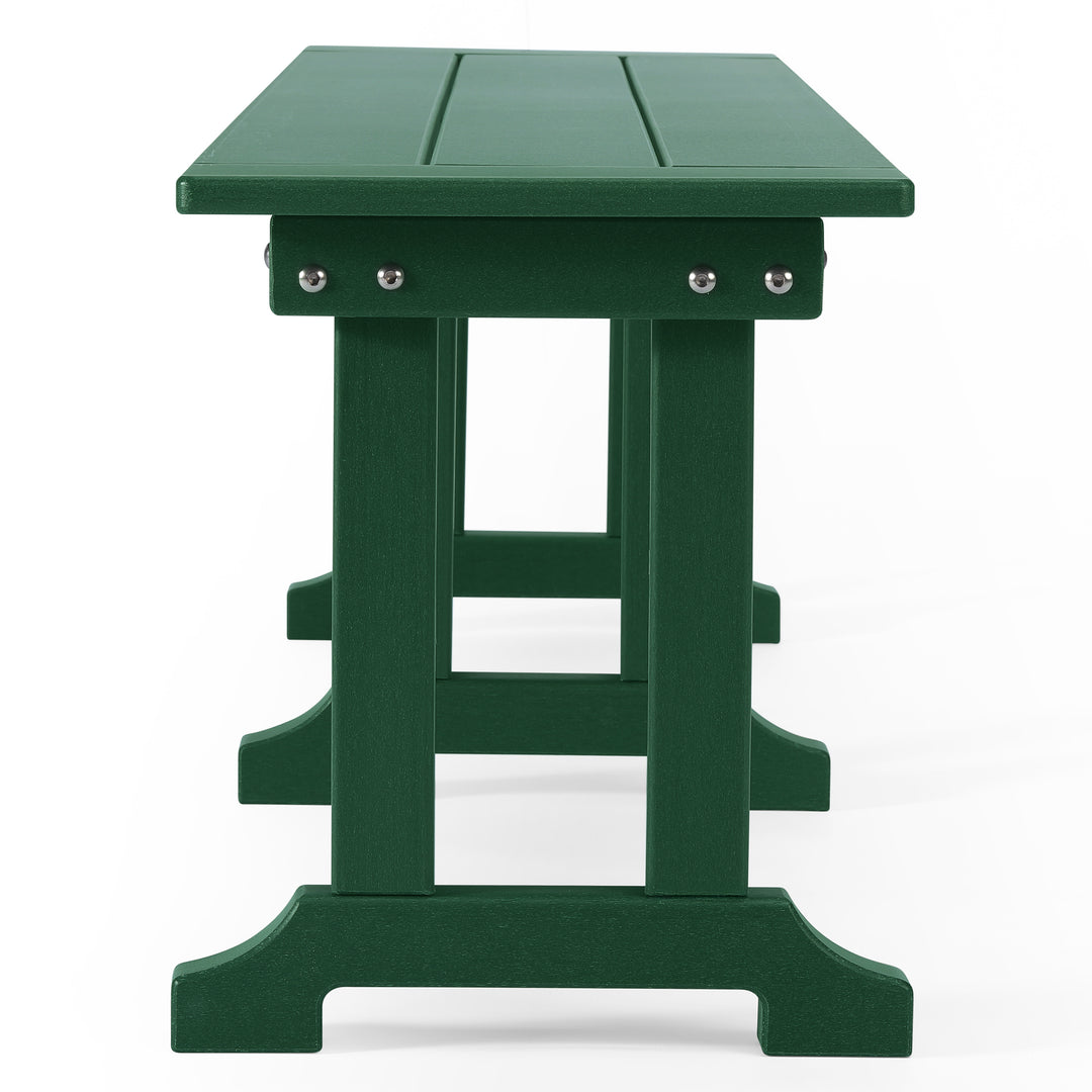 Malibu 65" Outdoor Patio Trestle Dining Bench