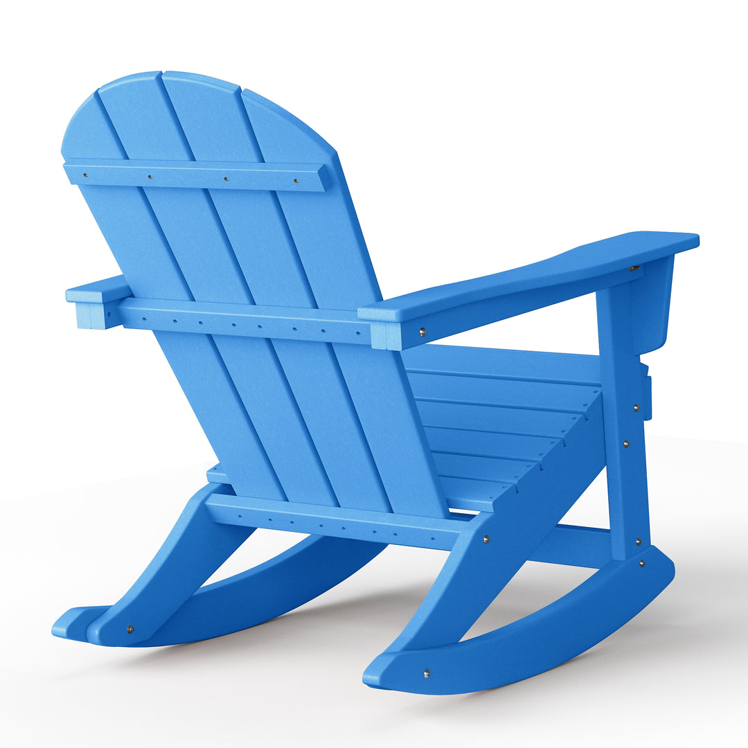 Malibu 2 piece set Outdoor / Patio Poly Adirondack rocking chairs ( 2 seater )