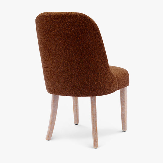 Genevieve Mid-Century Modern Upholstered Boucle Dining Chair