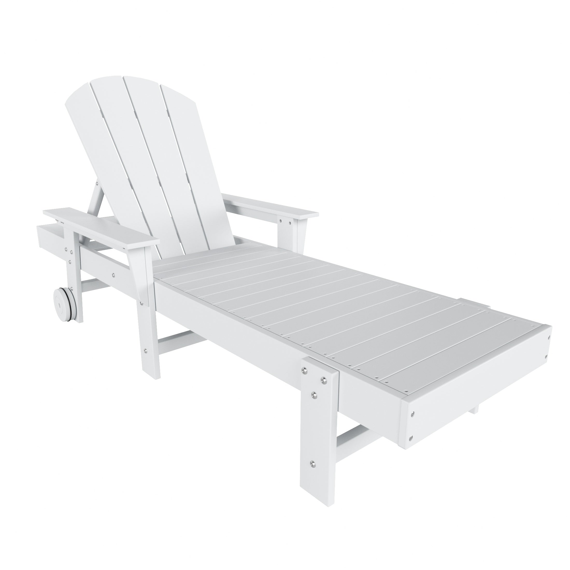 Malibu Reclining Chaise Lounge With Arms & Wheels