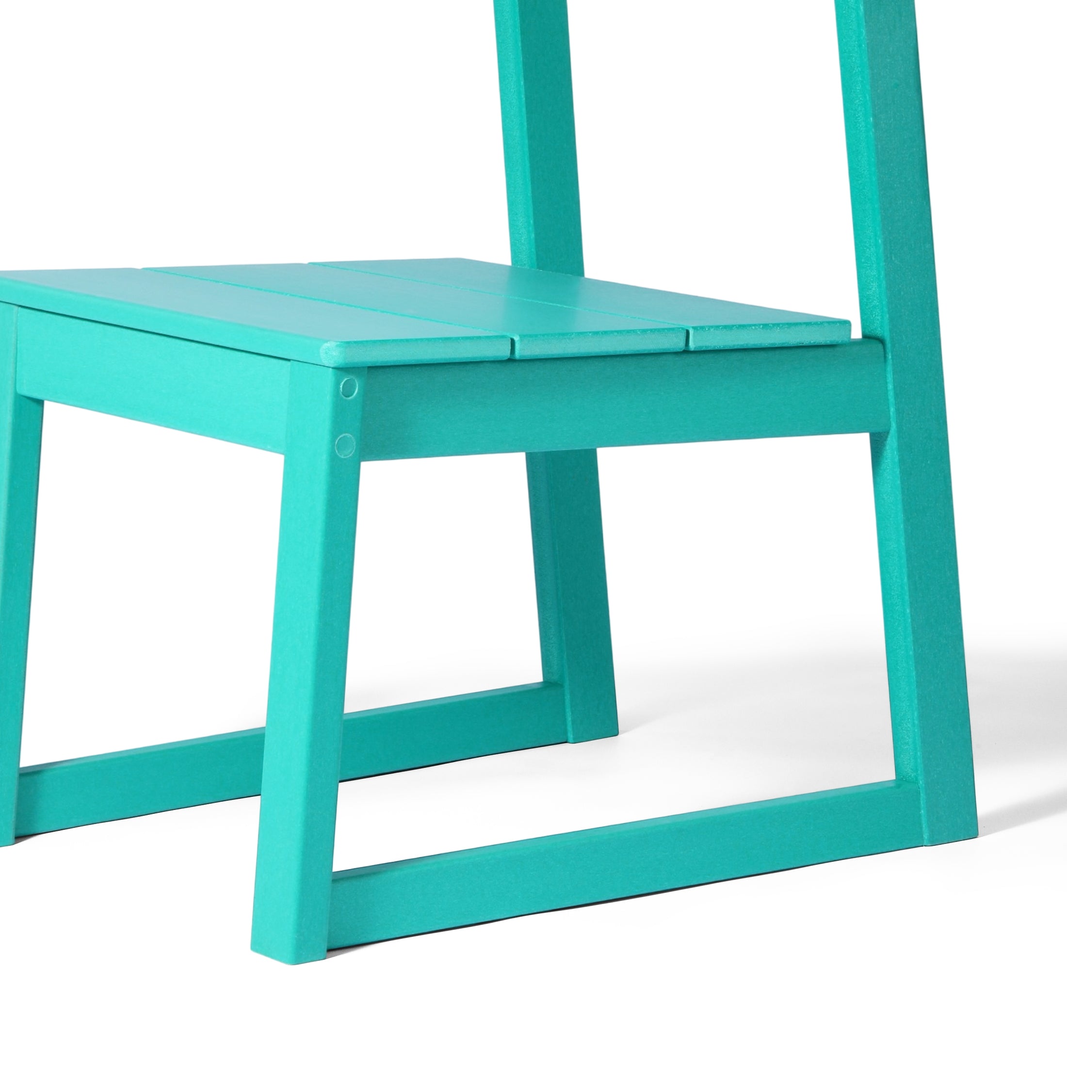Paloma Modern HDPE Outdoor Armless Patio Dining Chairs (Set of 2)