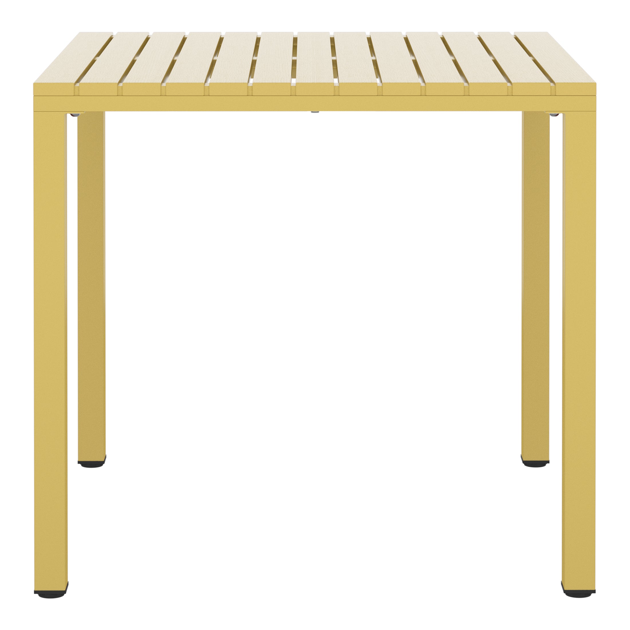 Playa 31.5" Iron Metal Frame Outdoor Square Patio Dining Table