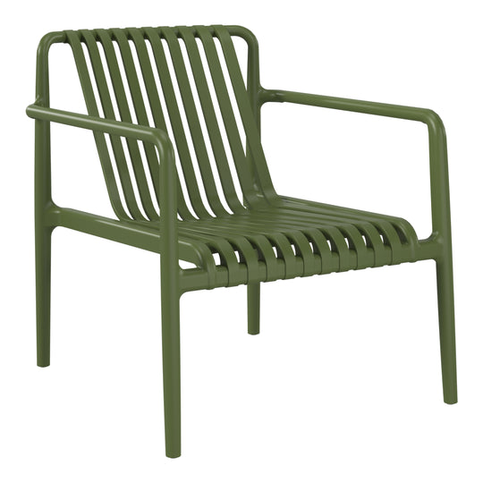 Playa Outdoor Modern Stackable Plastic Patio Club Armchairs (Set of 2)