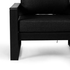 Montara club chair in Black with Black cushions, view 5