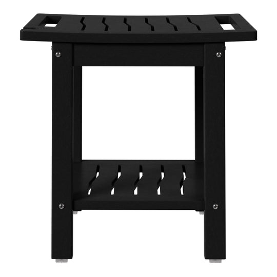 Sage HDPE Poly Plastic Waterproof Bathroom Shower Bench