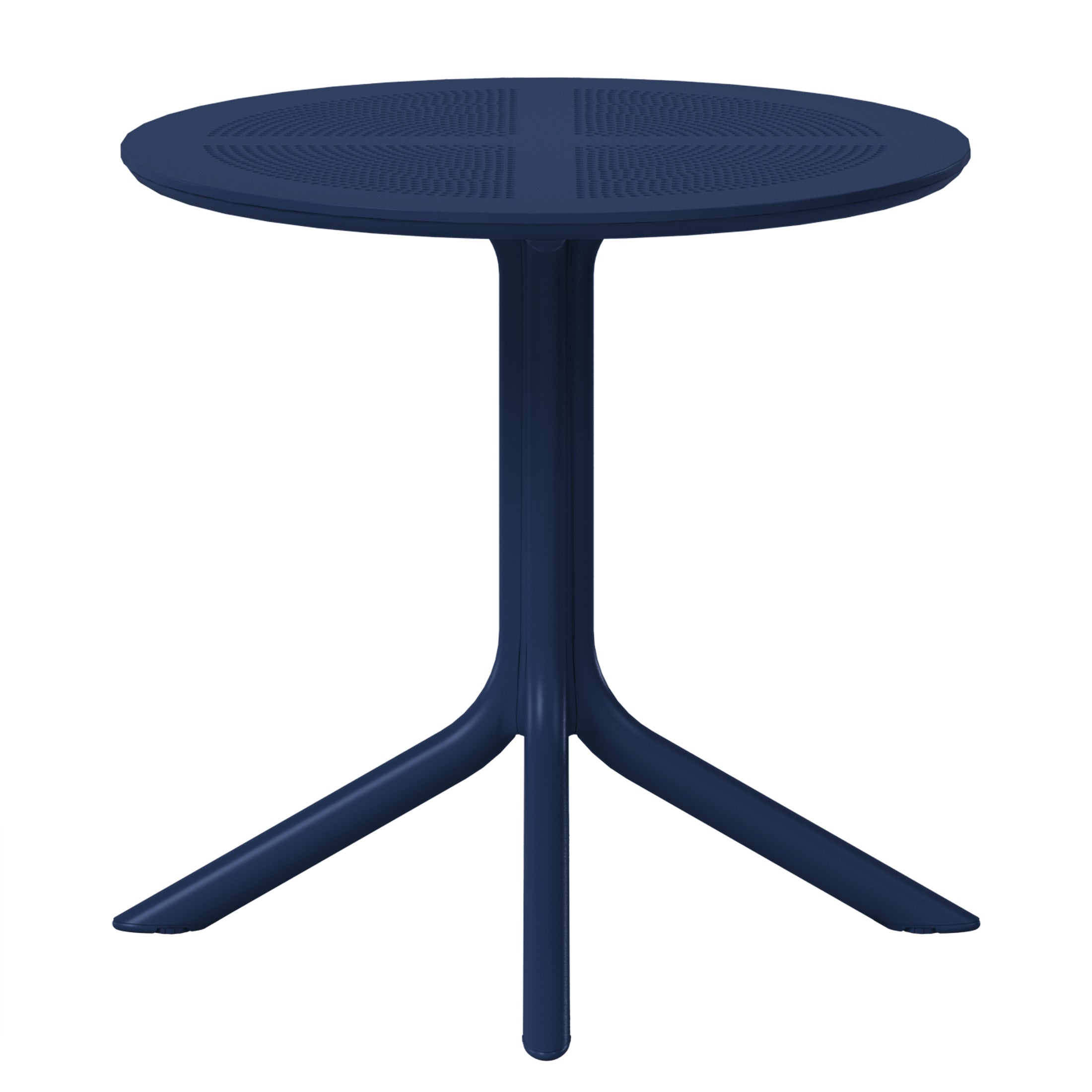 Playa 31.5" Round Plastic Outdoor Patio Dining Table for 4