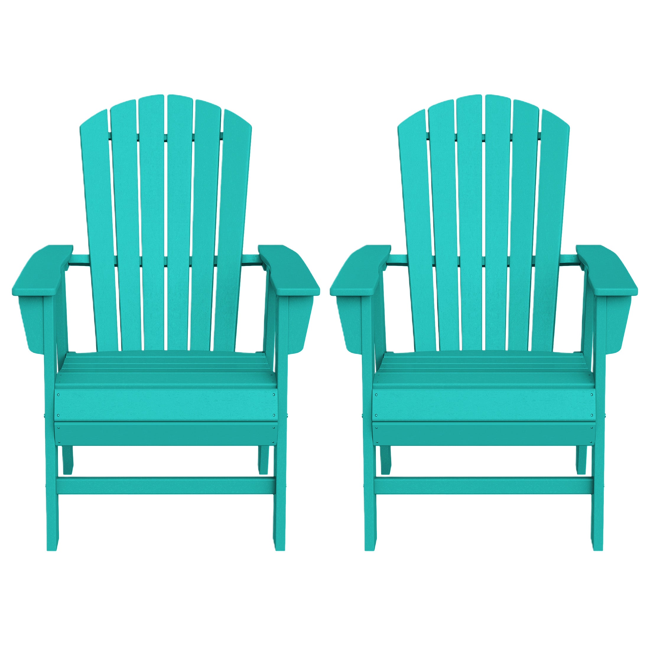 Dylan Outdoor Modern HDPE Adirondack Patio Dining Chairs (Set of 2)