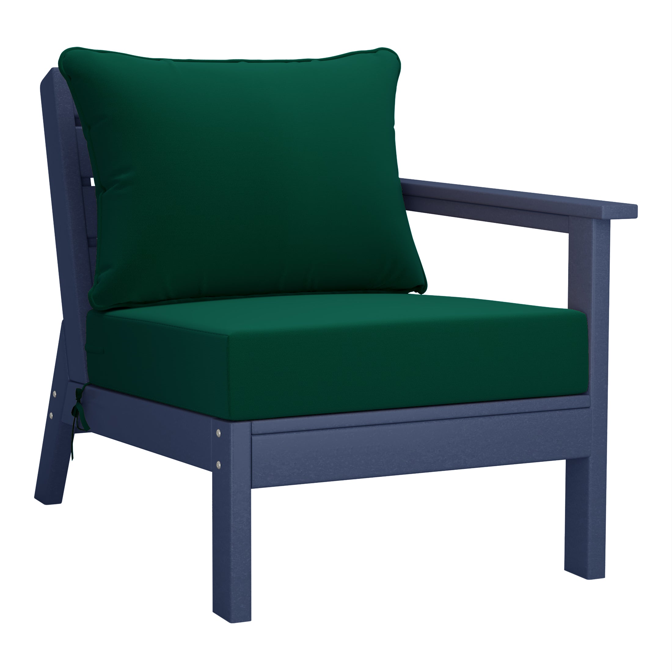 Avalon Outdoor Patio HDPE Sectional Sofa with Patio Cushions