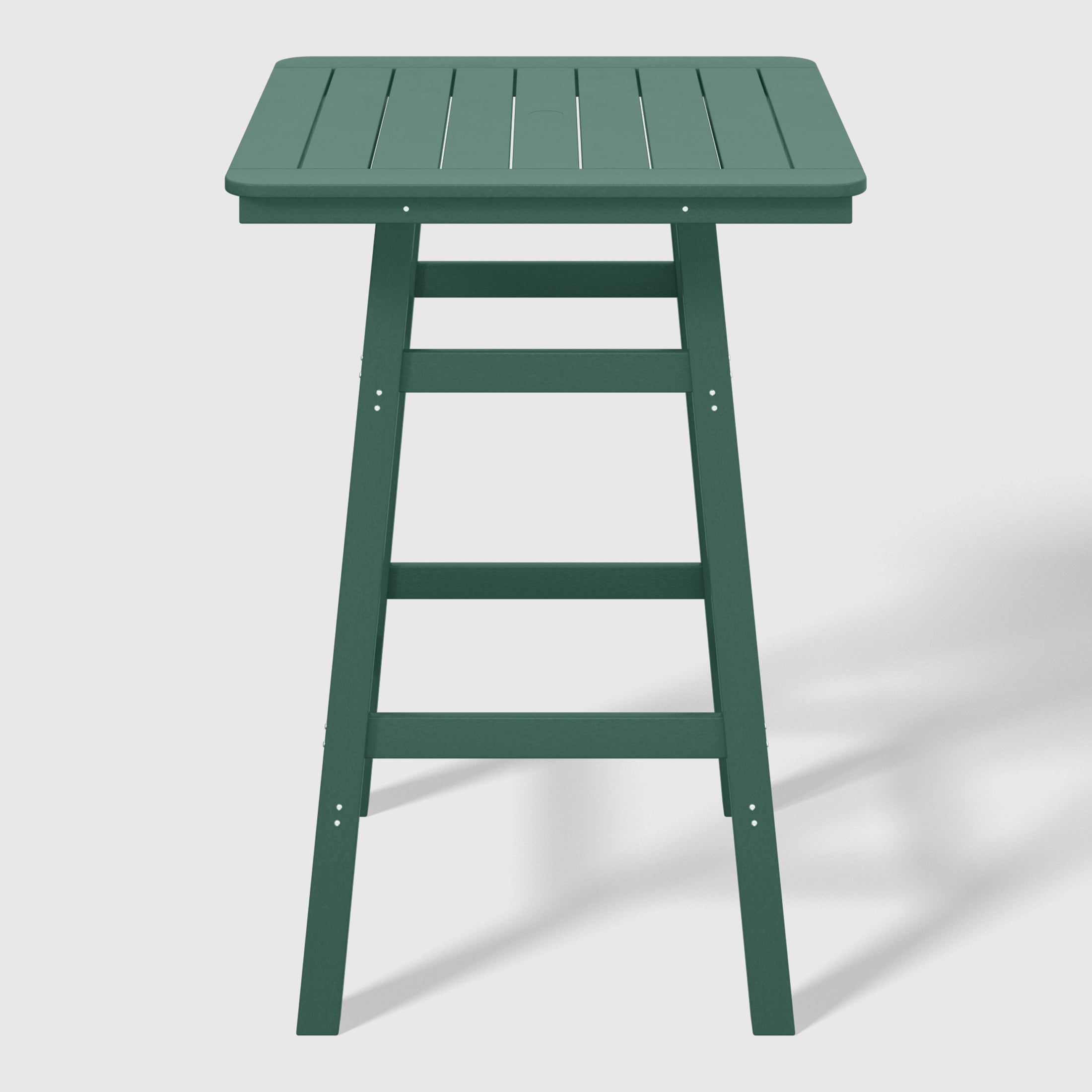 Malibu 30" Square Outdoor Patio Bistro Bar Table With Umbrella Hole