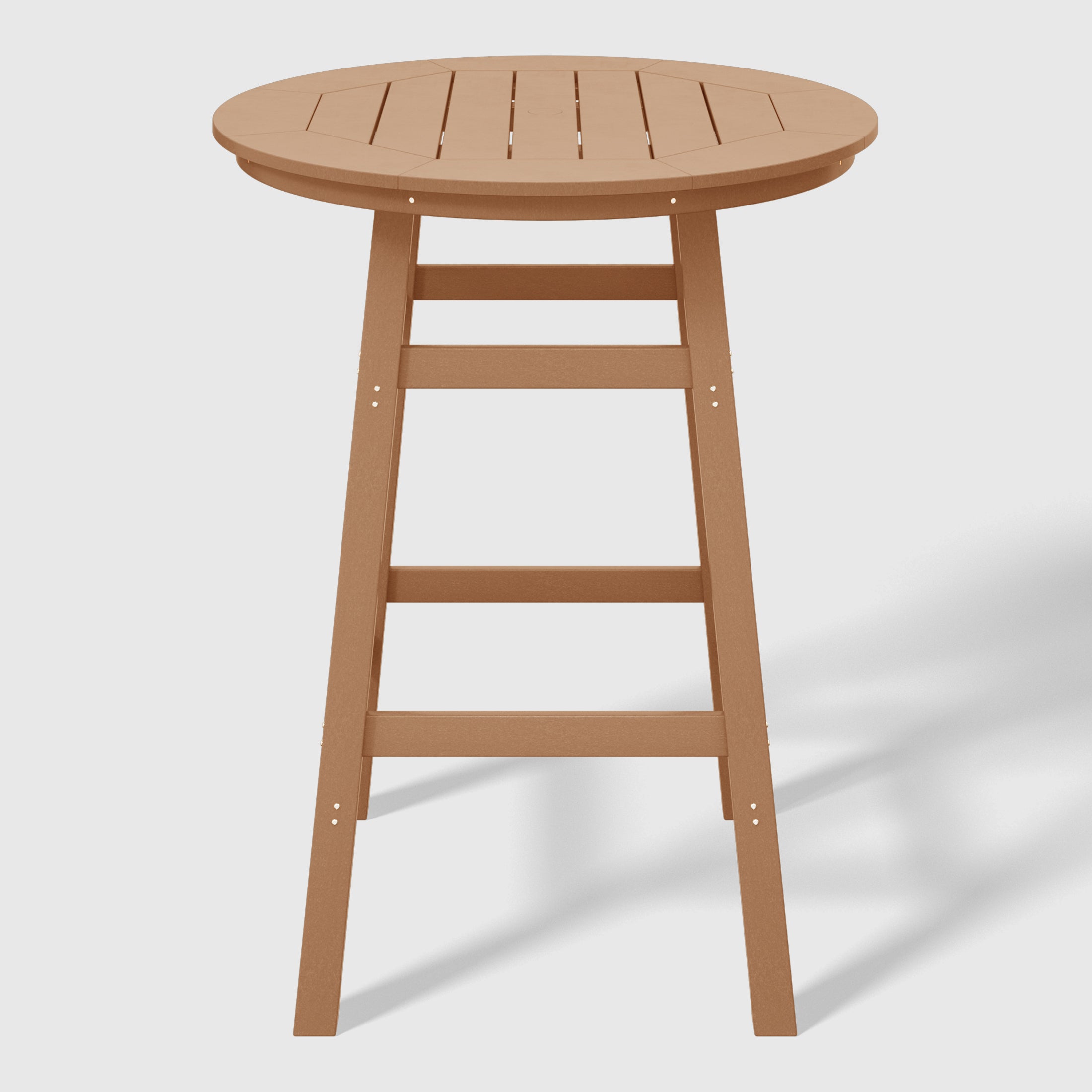 Malibu Outdoor 35" HDPE Round Patio Bar Height Table