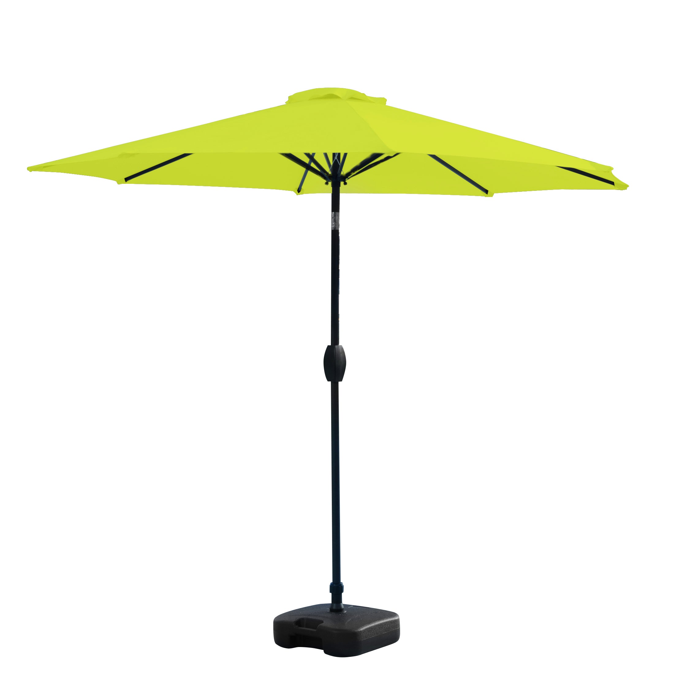 Paolo 9 ft. Patio Table Umbrella with tilt, crank features and free standing square shape weight base kit
