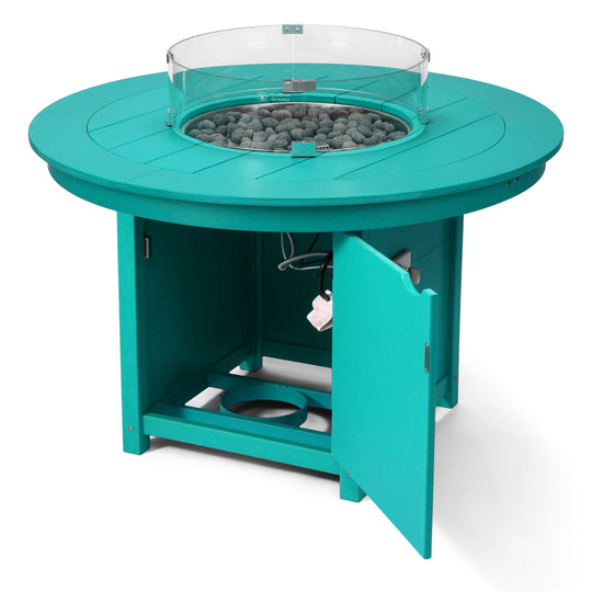 Helios 47" Modern Outdoor Patio Propane Gas Round Fire Pit Table