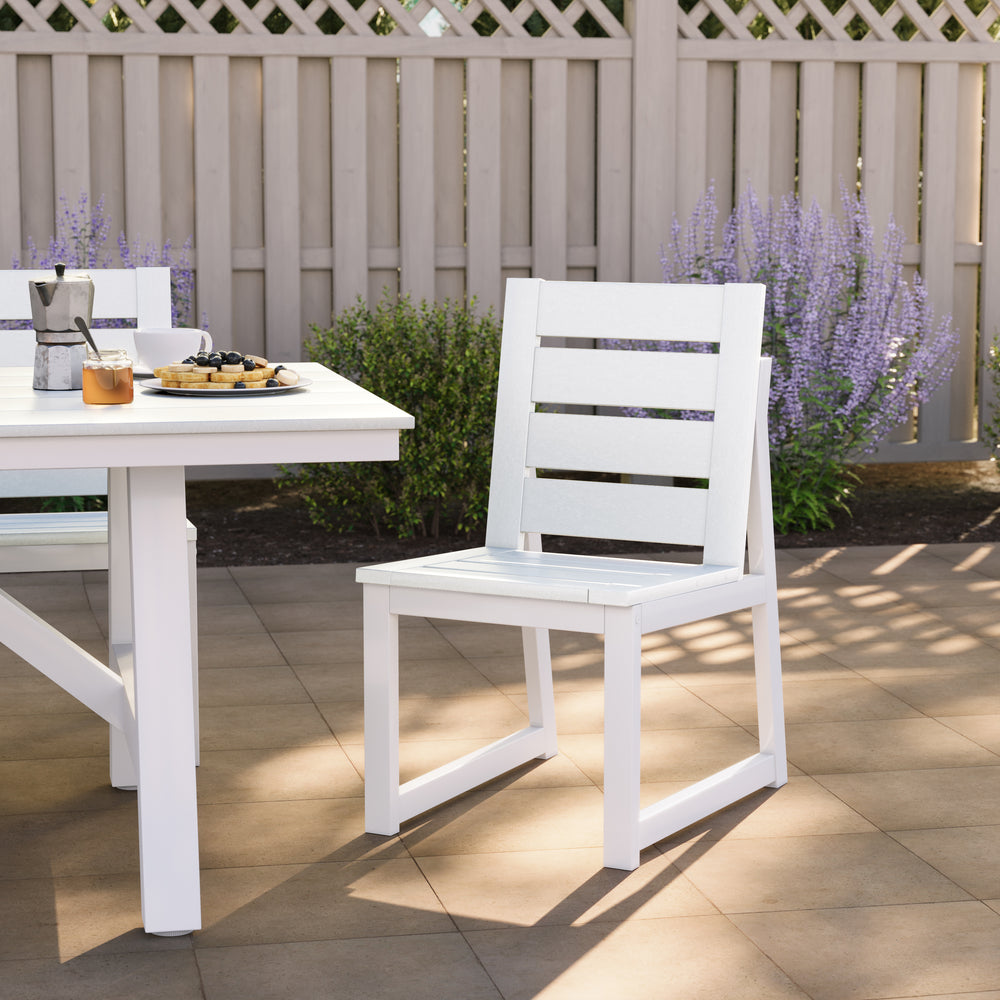 Cape May HDPE Outdoor Patio Dining Side Chair