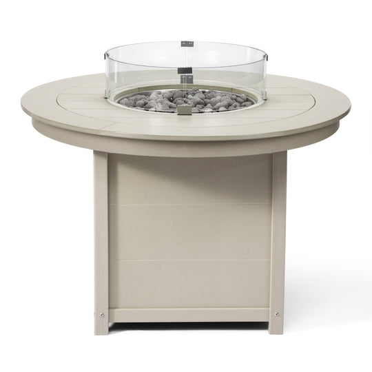 Helios 47" Modern Outdoor Patio Propane Gas Round Fire Pit Table