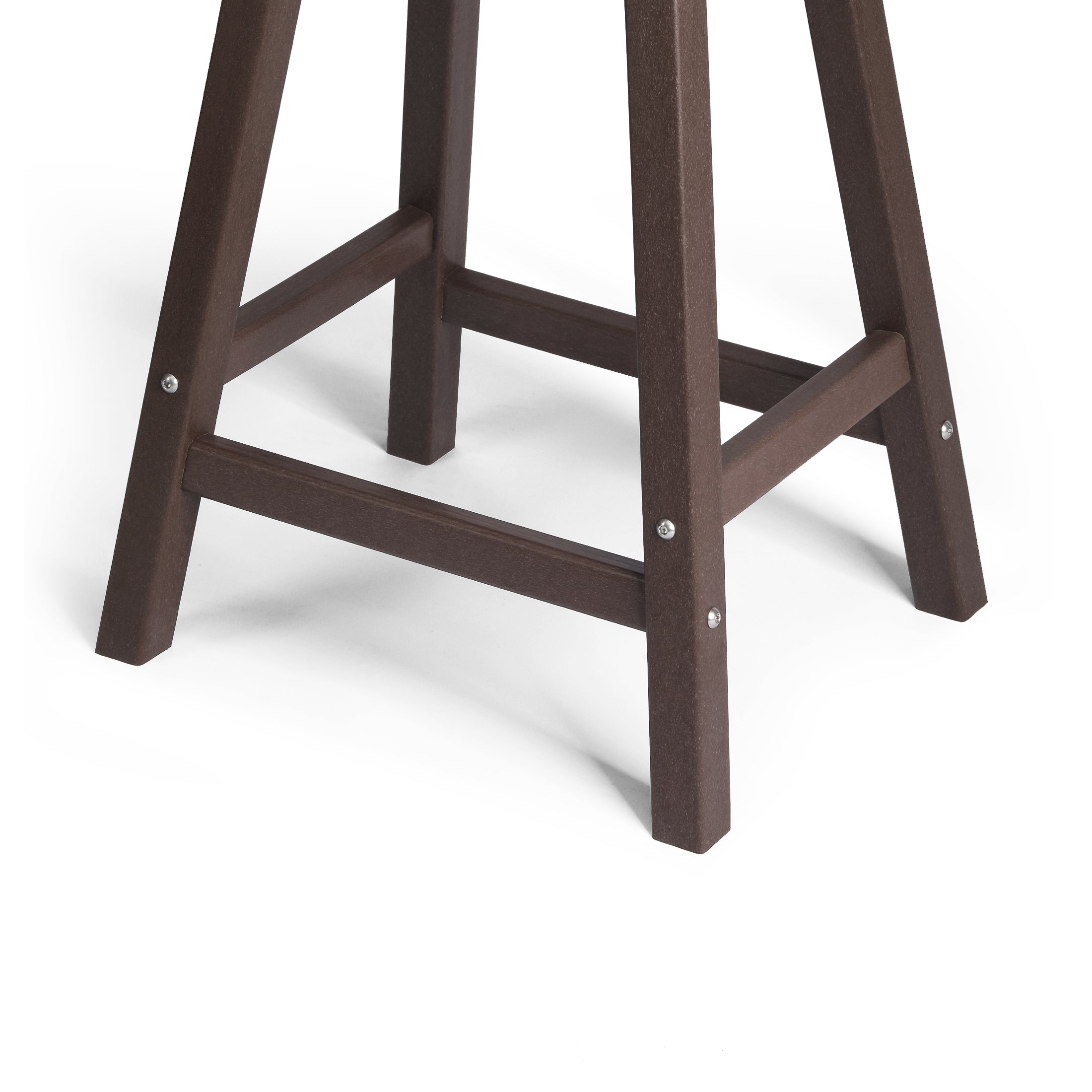 Malibu 24" HDPE Outdoor Patio Counter Height Bar Stools (Set of 2)
