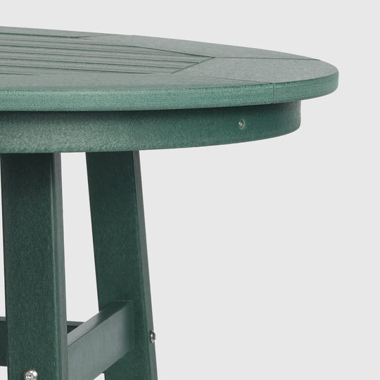 Malibu Outdoor 35" HDPE Round Patio Bar Height Table