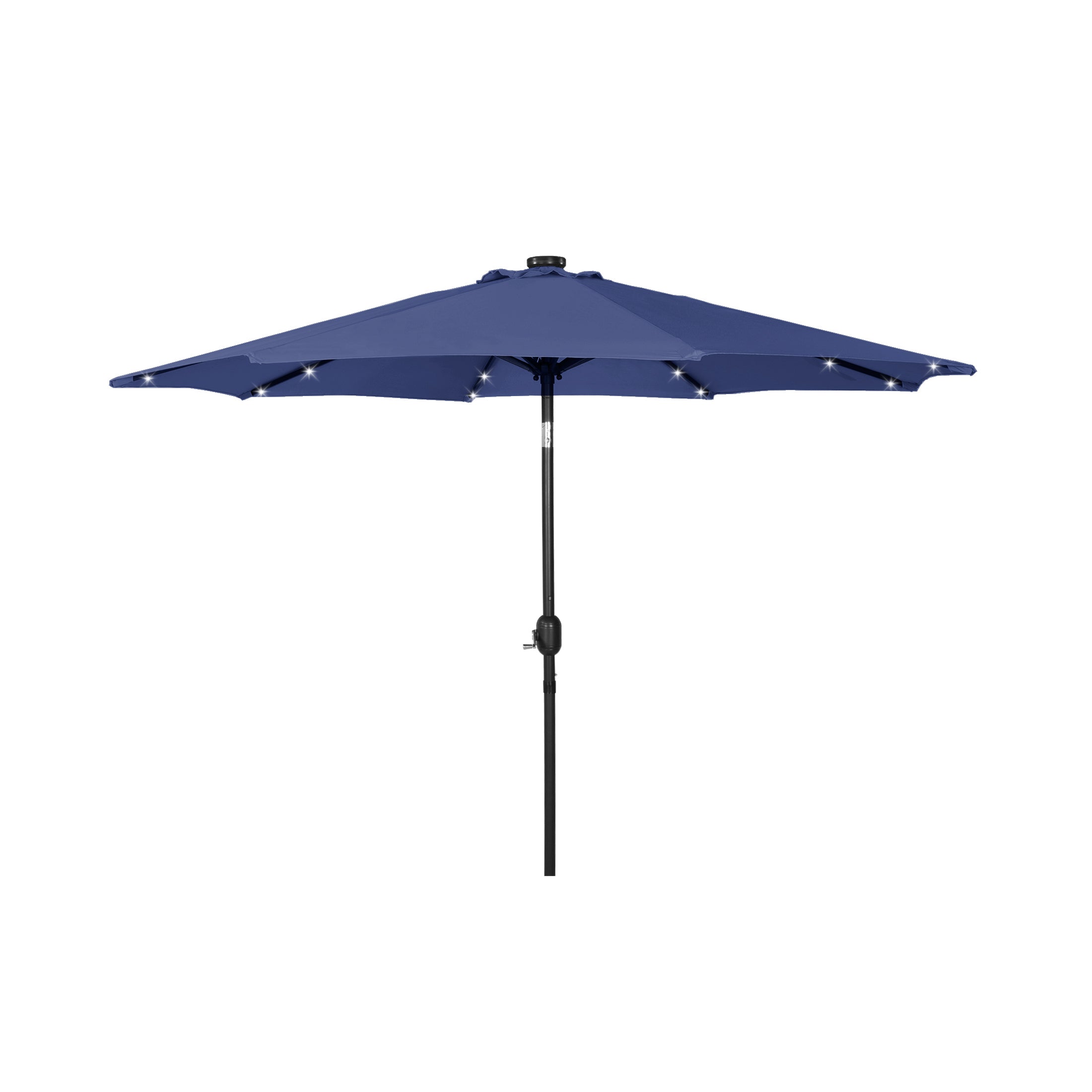 Cyrus 9 ft. Patio Solar Power LED lights Market Umbrella