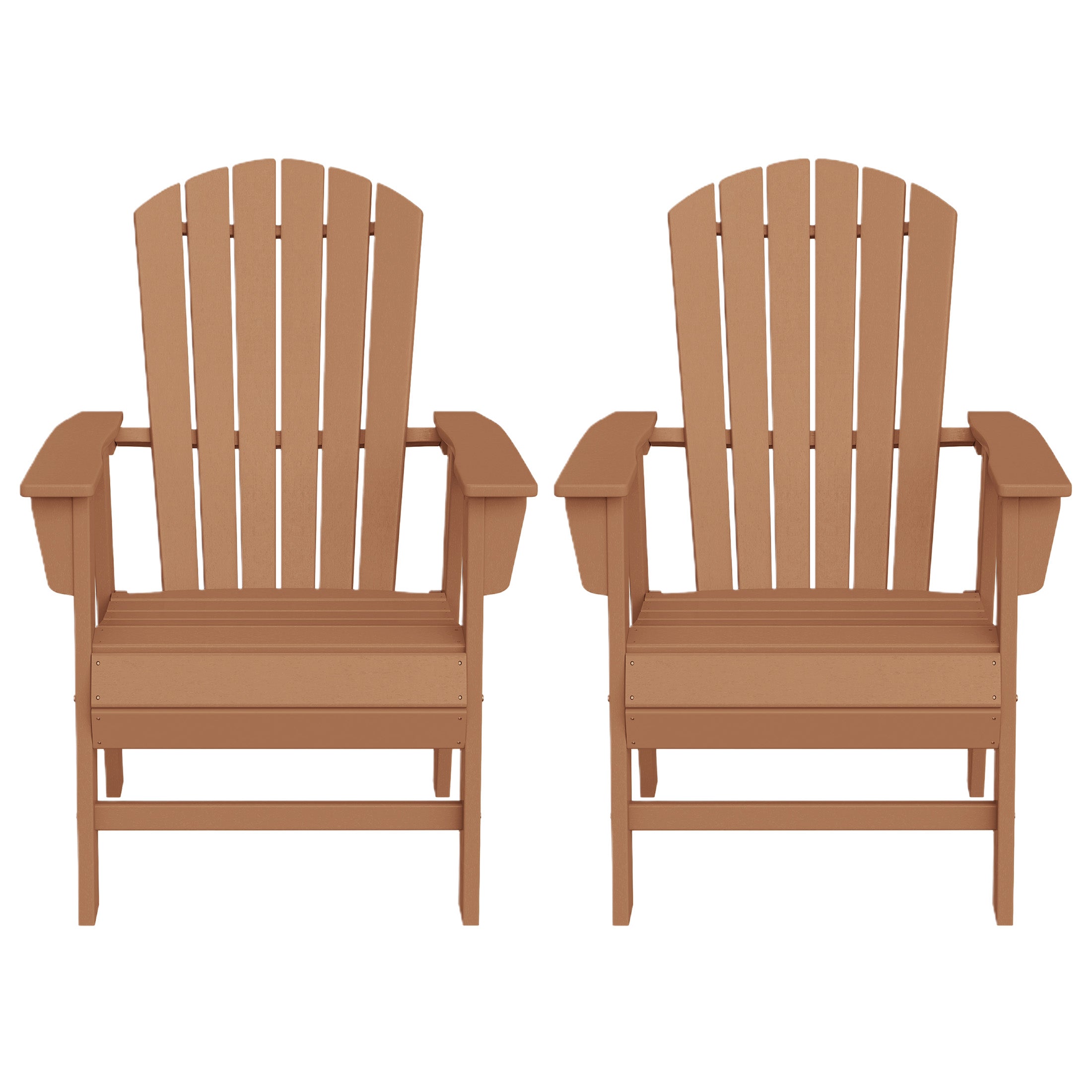 Dylan Outdoor Modern HDPE Adirondack Patio Dining Chairs (Set of 2)