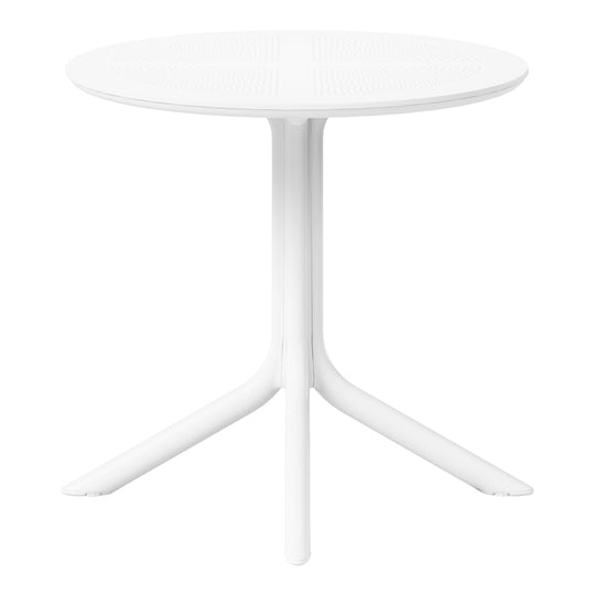 Playa 31.5" Round Plastic Outdoor Patio Dining Table for 4