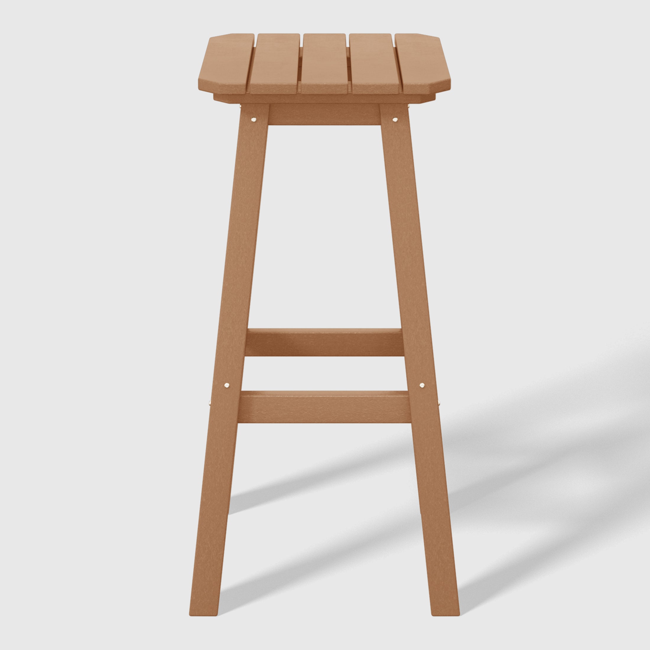 Malibu 29" HDPE Outdoor Patio Square Bar Stools (Set of 3)