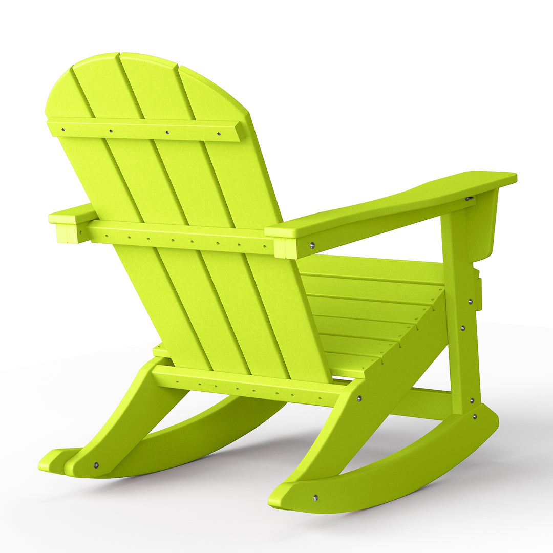 Malibu 2 piece set Outdoor / Patio Poly Adirondack rocking chairs ( 2 seater )
