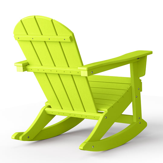 Malibu 2 piece set Outdoor / Patio Poly Adirondack rocking chairs ( 2 seater )