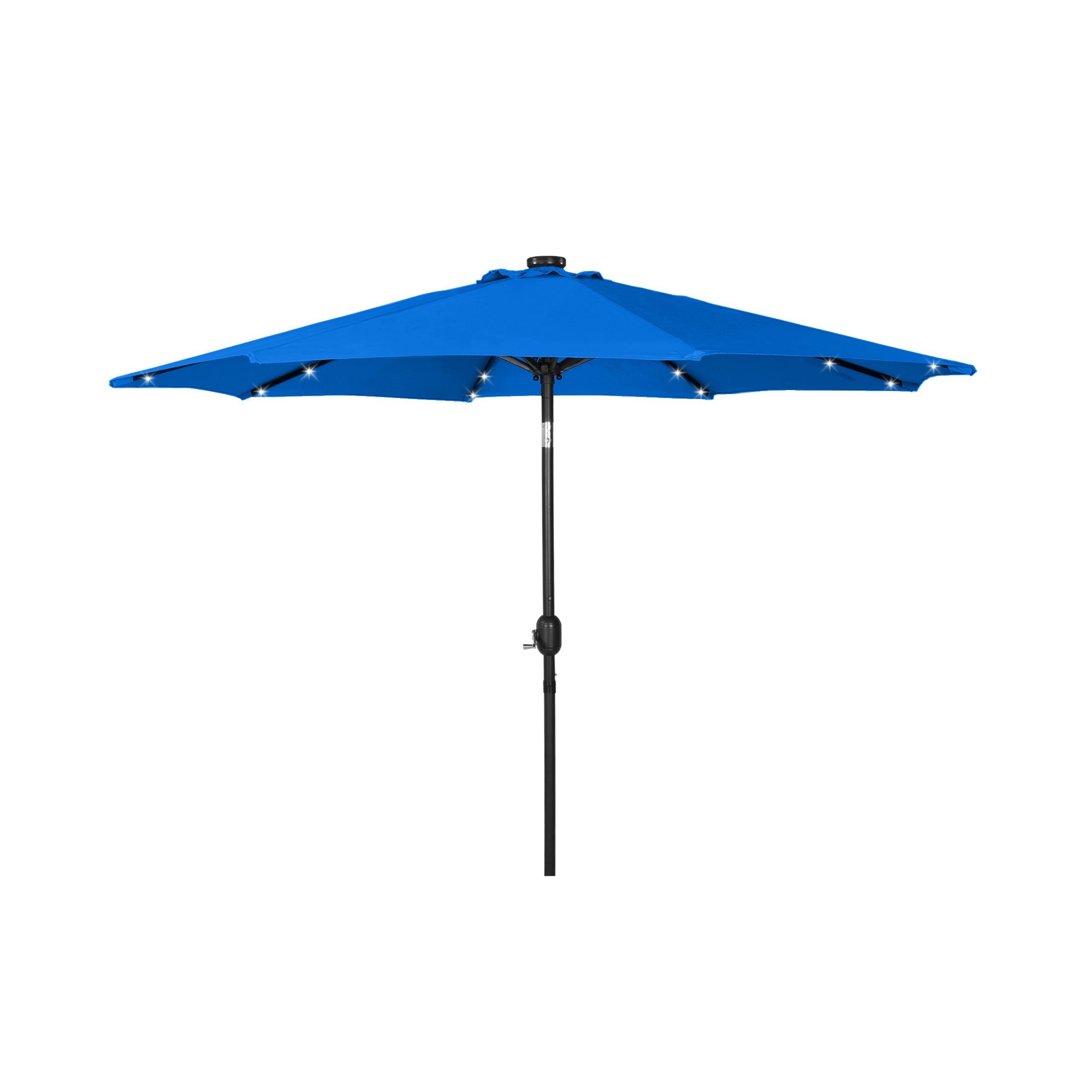 Cyrus 9 ft. Patio Solar Power LED lights Market Umbrella
