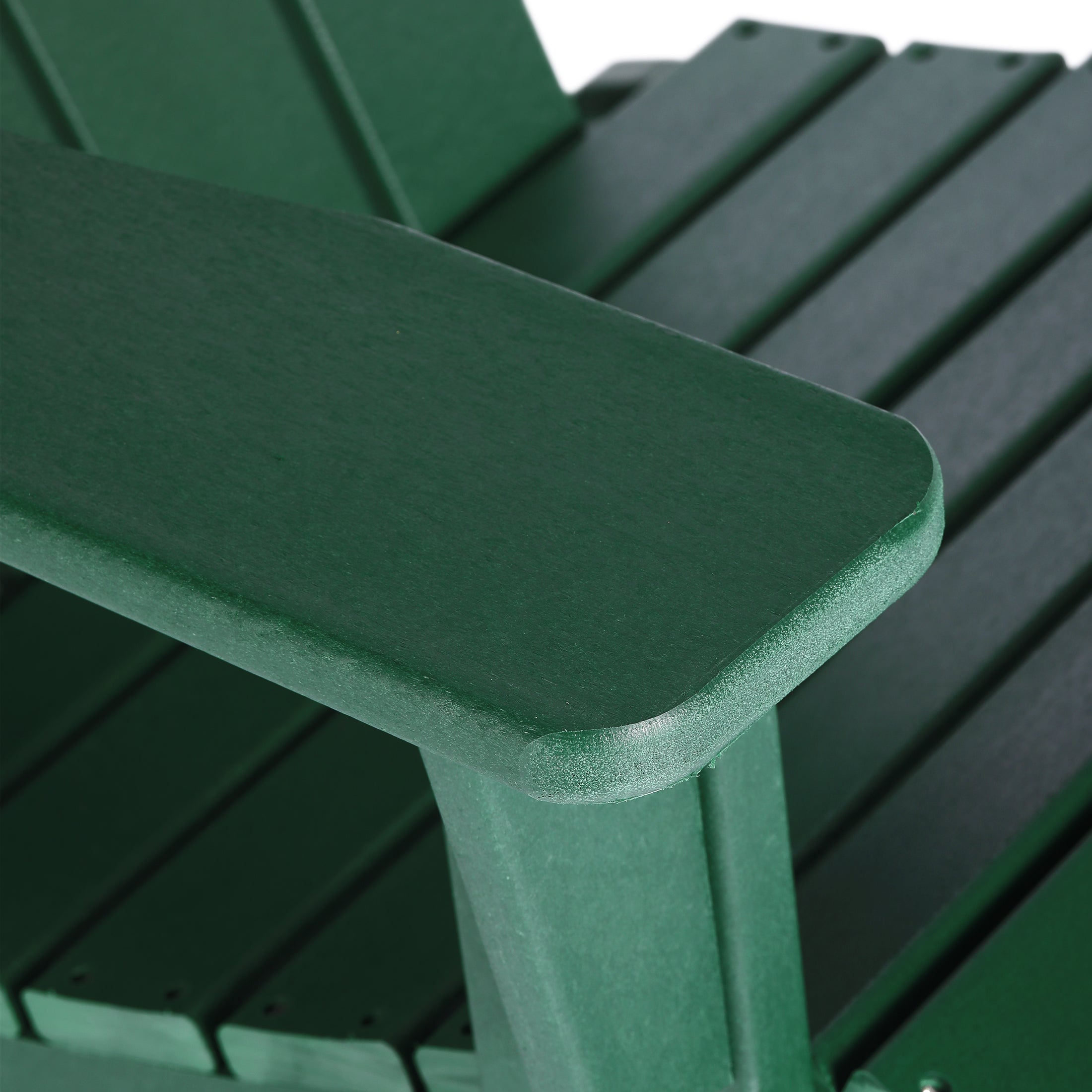 Malibu 3-Piece set Outdoor / Patio Poly Adirondack rocking chairs with a side table ( 2 seater )