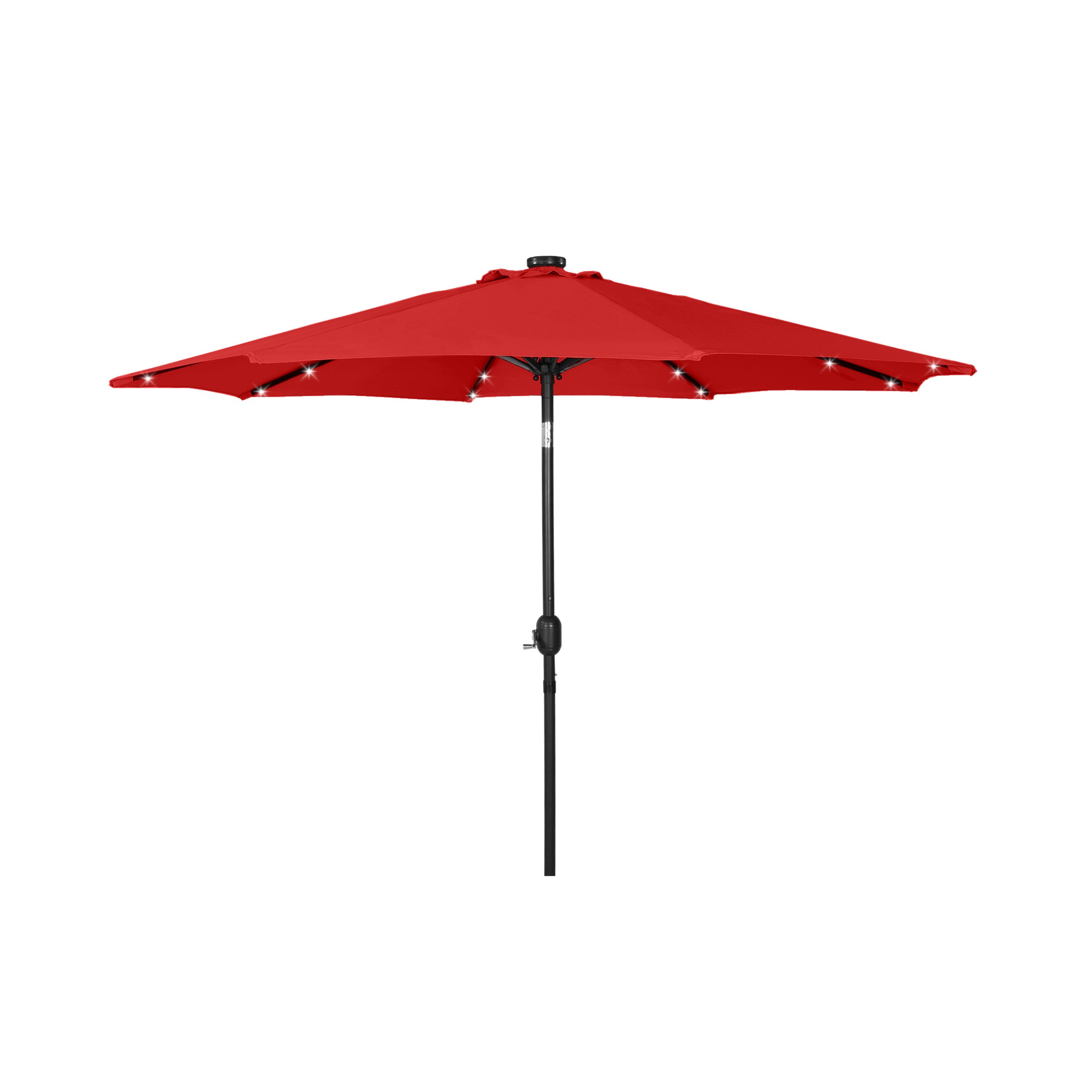 Cyrus 9 ft. Patio Solar Power LED lights Market Umbrella
