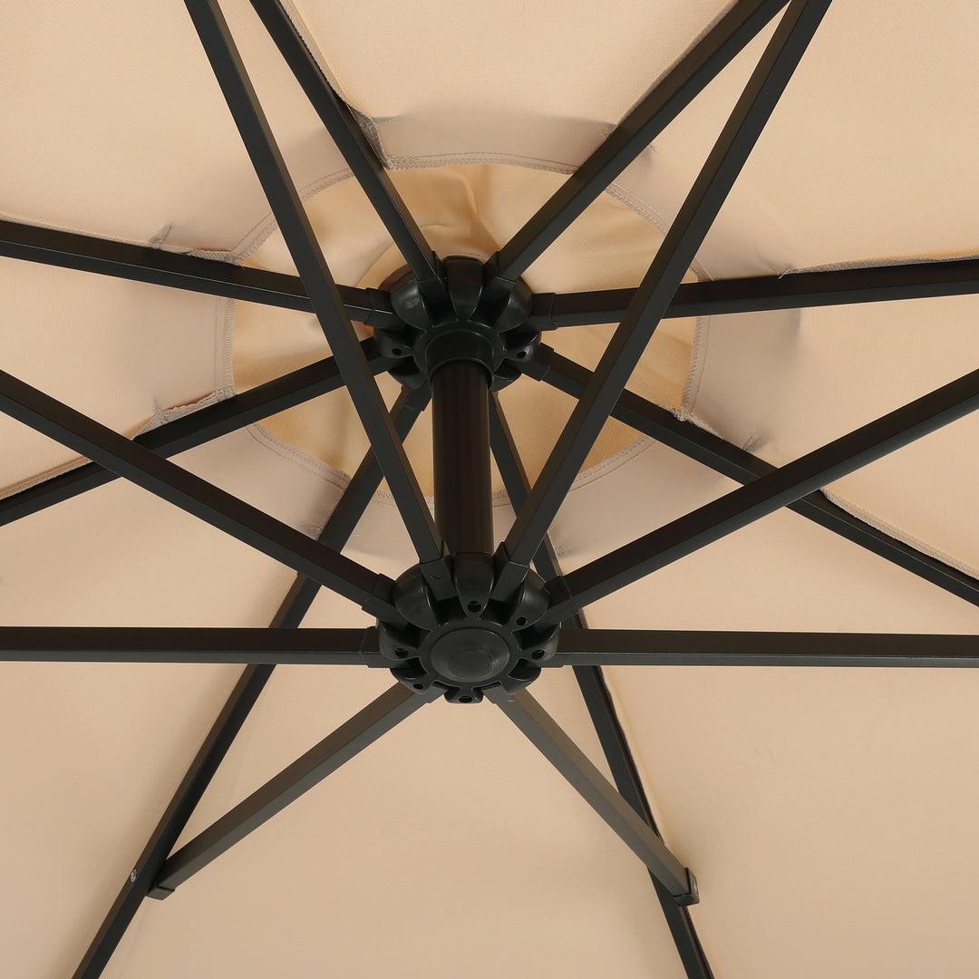 Julia 10 ft. Outdoor / Patio Cantilever Hanging Umbrella