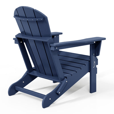 Malibu HDPE Outdoor Patio Folding Poly Adirondack Chair