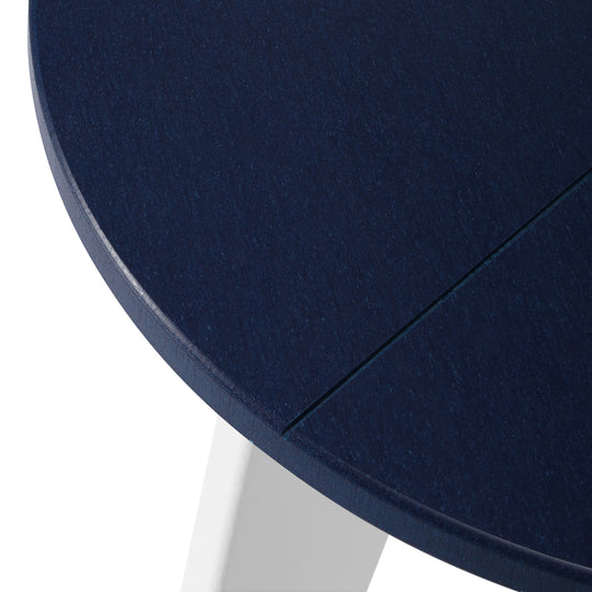 Pacifica HDPE Plastic Outdoor Round Adirondack Patio Side Table