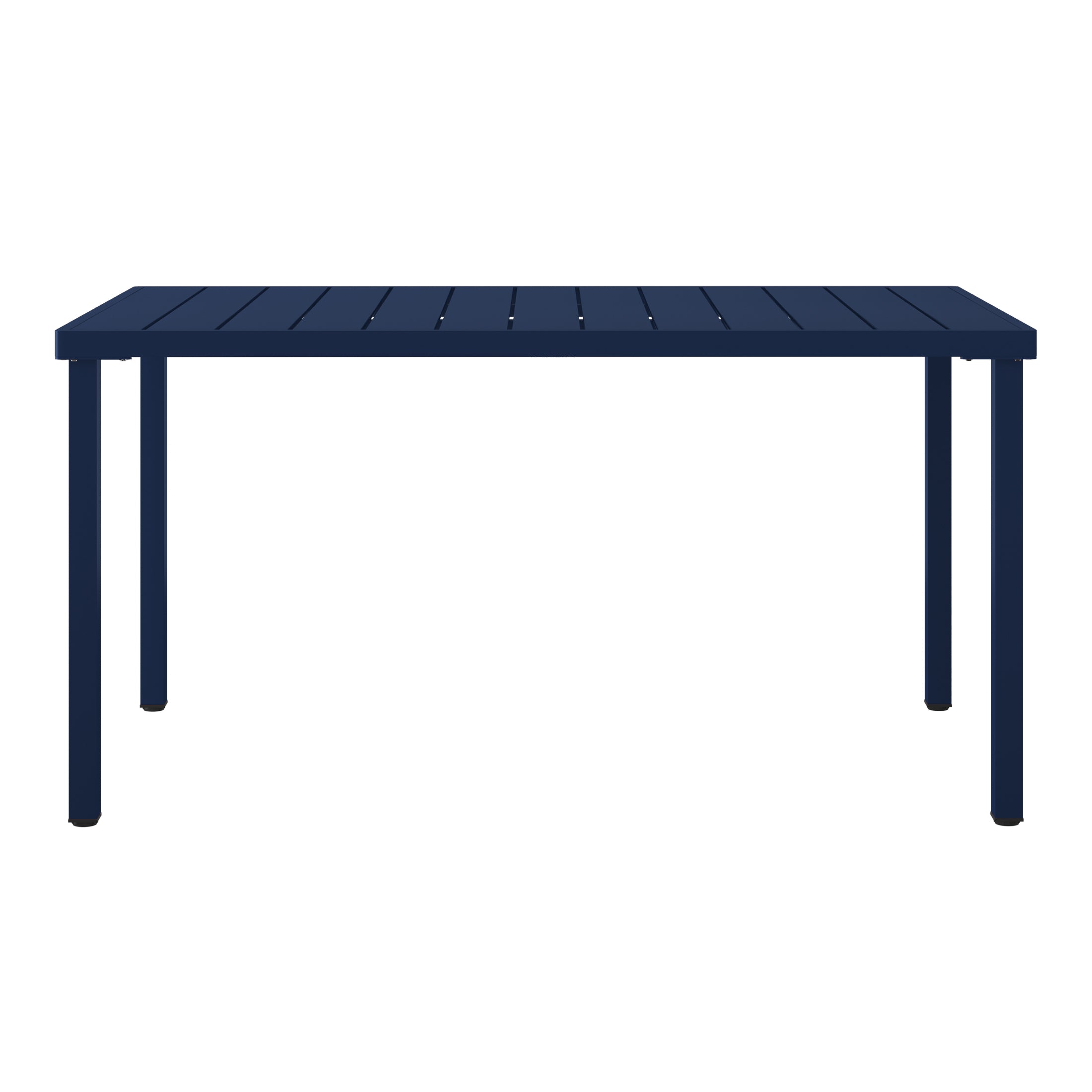 Playa 59" Iron Metal Outdoor Rectangular Patio Dining Table For 6