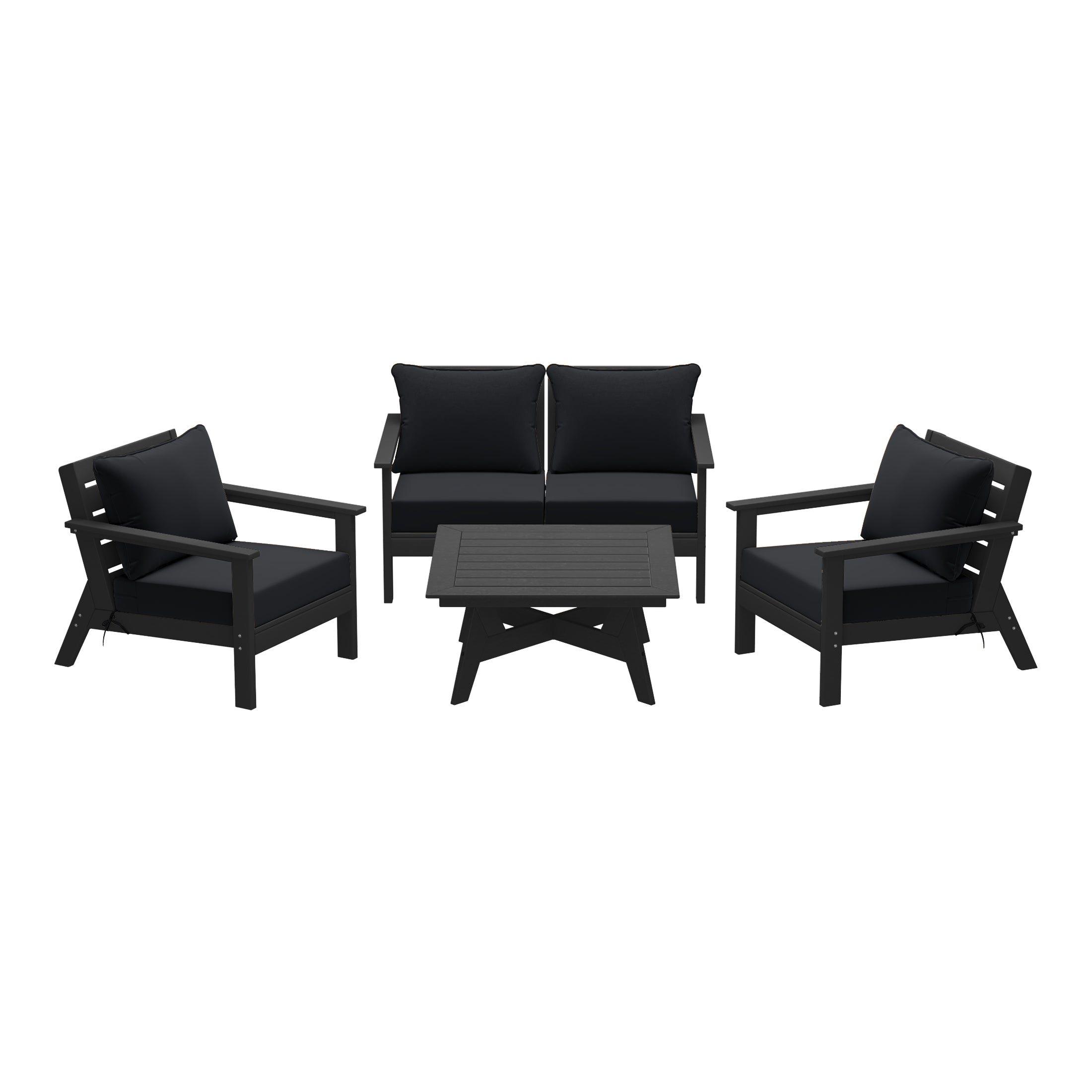Avalon Outdoor 5-Piece Modular Sectional Patio Furniture Sofa Set