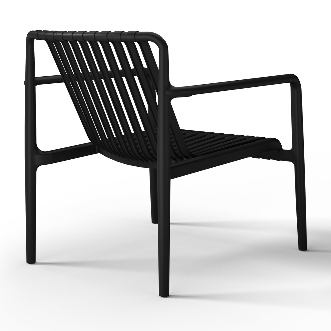 Playa Outdoor Modern Stackable Plastic Patio Club Armchairs (Set of 2)