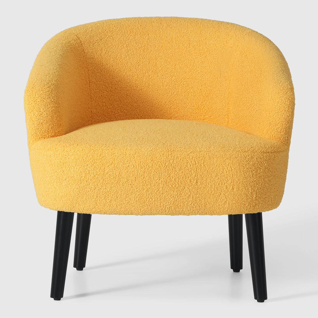 Alexandria 29" Wide Mid Century Modern Club Barrel Accent Armchair, Set of Two